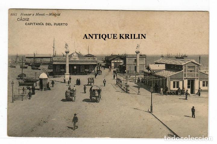 Postales: CADIZ N&ordm; 1217 CAPITANIA DEL PUERTO .- EDICION HAUSER Y MENET