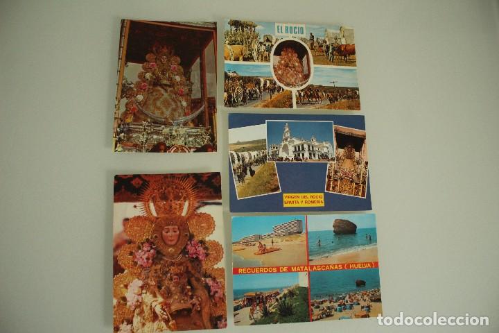 Postales: 5 POSTALES ALDEA DEL ROCI&Oacute; HUELVA - Foto 1
