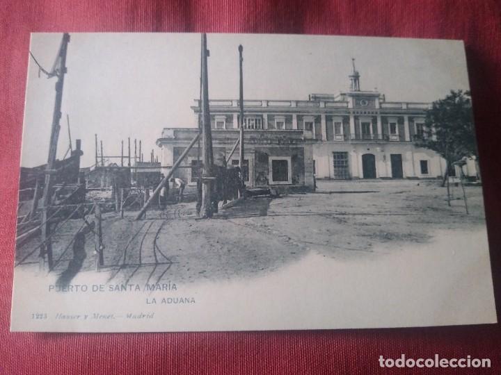 Cartoline: Puerto de Santa Mar&iacute;a. La Aduana 1223 Hauser y Mener. Serie general.Sin circular