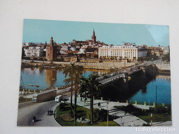Postales: POSTAL DE SEVILLA RIO GUADALQUIVIR - A&Ntilde;O 1963