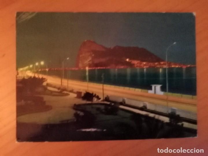 Postales: POSTAL - LA LINEA DE LA CONCEPCI&Oacute;N - EL PE&Ntilde;&Oacute;N DE GIBRALTAR - NOCTURNO