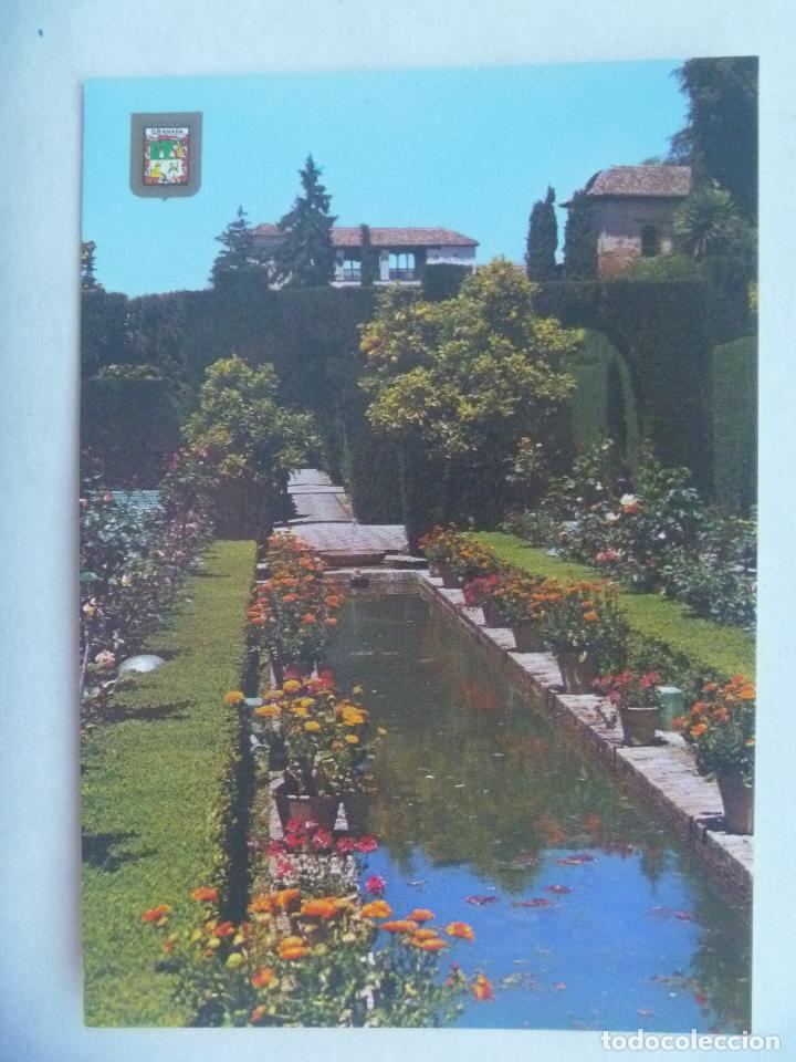 Postales: POSTAL DE GRANADA : JARDINES DEL GENERALIFE - Foto 1