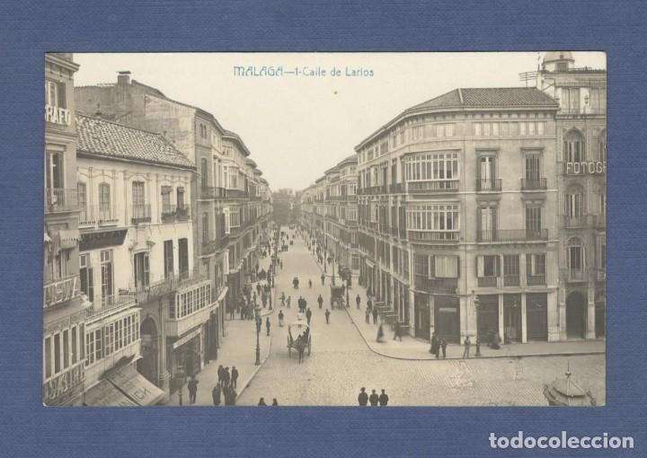 Postcards: TARJETA POSTAL: MALAGA. 1. CALLE DE LARIOS - FOTO ANDRES FABERT - EDIC. HOTEL SIM&Oacute;N - SIN CIRCULAR