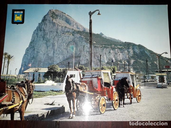 Postales: N&ordm; 3247 POSTAL LA LINEA CADIZ PE&Ntilde;ON DE GIBRALTAR