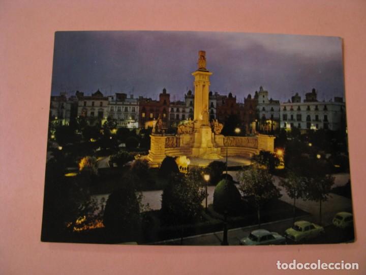 Postales: POSTAL DE CADIZ. PLAZA DE ESPA&Ntilde;A. ED. SICILIA. ESCRITA 1969.