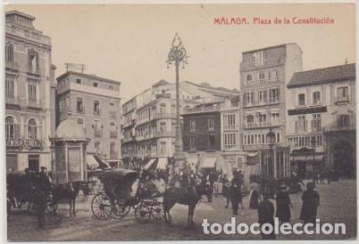 Postales: POSTAL ANTIGUA DE MALAGA. PLAZA DE LA CONSTITUCION P-ANMA-1112