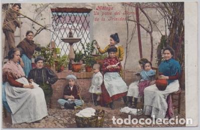 Postales: POSTAL ANTIGUA DE MALAGA. UN PATIO DEL BARRIO DE LA TRINIDAD P-ANMA-1119