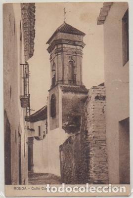 Postales: POSTAL ANTIGUA DE MALAGA. CALLE CARIDAD Y TORRE DEL CONVENTO SANTA CLARA P-ANMA-1133