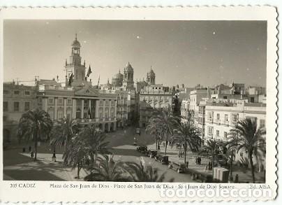 Postcards: ANTIGUA POSTAL 205 CADIZ PLAZA DE SAN JUAN DE DIOS ED AISA