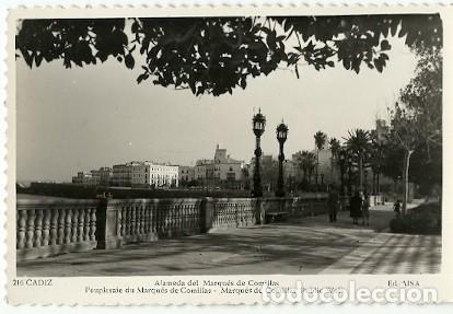 Postcards: ANTIGUA POSTAL 216 CADIZ ALAMEDA DEL MARQUES DE COMILLAS ED AISA