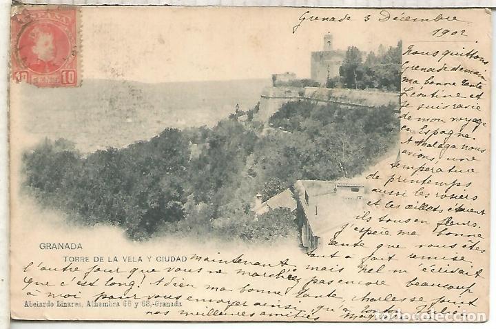 Postales: GRANADA DORSO SIN DIVIDIR - Foto 1
