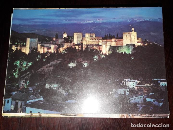 Postales: N&ordm; 3672 POSTAL GRANADA ALHAMBRA ILUMINADA - Foto 1
