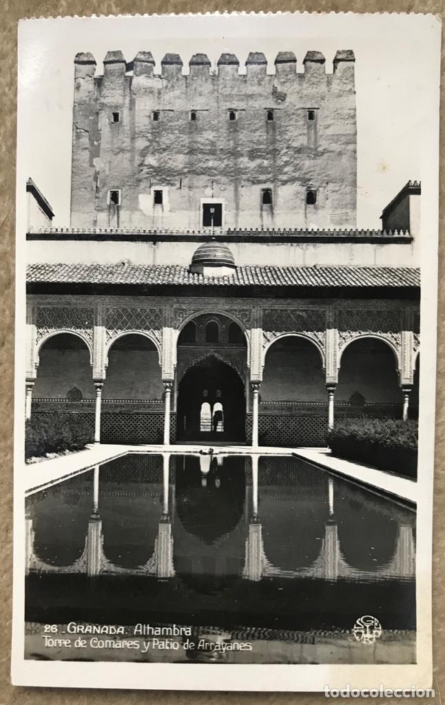 Postales: Granada N&deg; 26 - Alhambra - Torre de Comares y Patio de Arrayanes - Foto 1