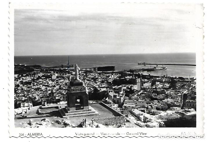 Postales: ALMERIA - POSTAL ANTIGUA - VISTA GENERAL - CIRCULADA EL 26 - 7 - 1.958