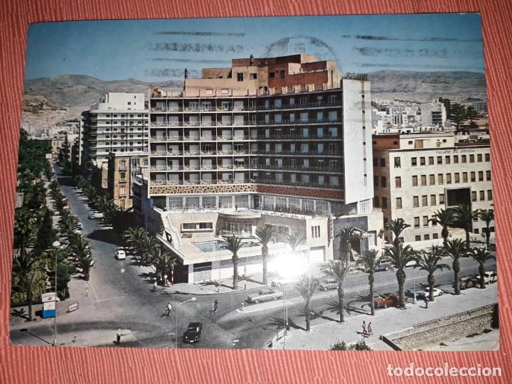 Postales: N&ordm; 4468 POSTAL ALMERIA PARQUE RAMBLA DE BELEN Y GRAN HOTEL