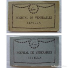 Postales: 2 BLOC POSTALES-HOSPITAL DE VENERABLES SEVILLA-SERIE 1ª Y 2º. FOTOTIOPIA THOMAS-PRINCIPIOS 1900.. Lote 233763135