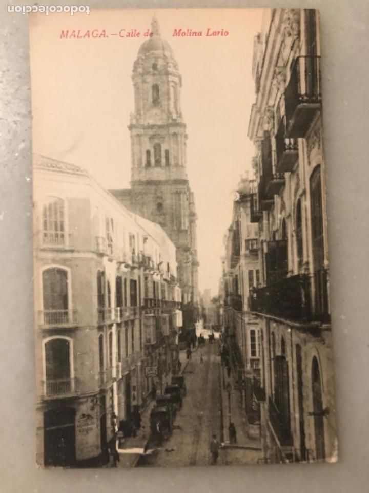 Postales: Tarjeta postal Malaga, calle Molina Lario a&ntilde;os 20
