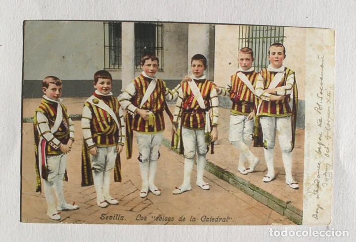 Postales: Sevilla, los seises de la Catedral, circulada - Foto 1