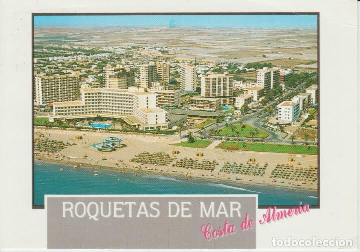 Postcards: (1) ROQUETAS DE MAR . ALMERIA. VISTA AEREA