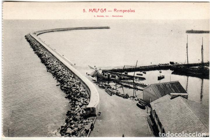 Postales: BONITA POSTAL - MALAGA - ROMPEOLAS