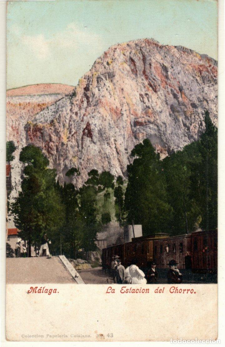Postales: BONITA POSTAL - MALAGA - LA ESTACION DEL CHORRO - COLECCION PAPELERIA CATALANA N&ordm;. 43
