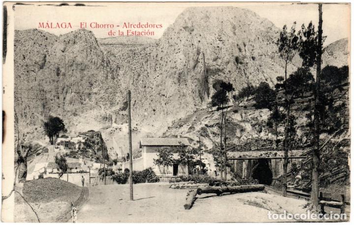 Postales: BONITA POSTAL - MALAGA - EL CHORRO - ALREDEDORES DE LA ESTACION - RAFAEL TOVAL