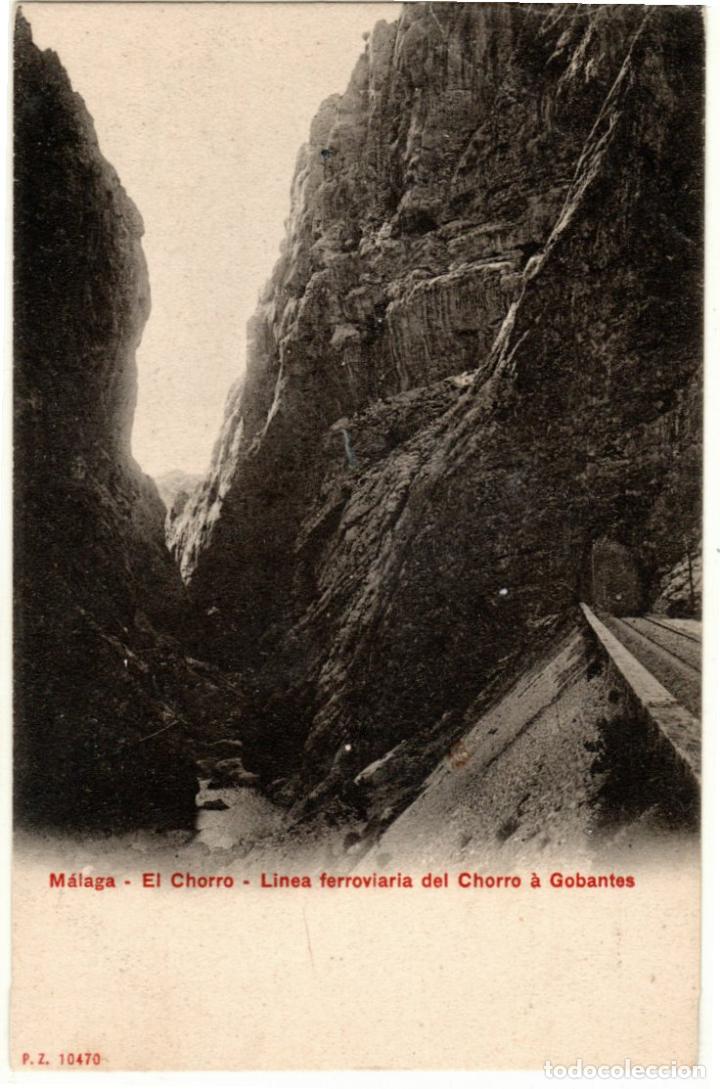 Postales: BONITA POSTAL - MALAGA - EL CHORRO - LINEA FERROVIARIA DEL CHORRO A GOBANTES - P.Z. 10470