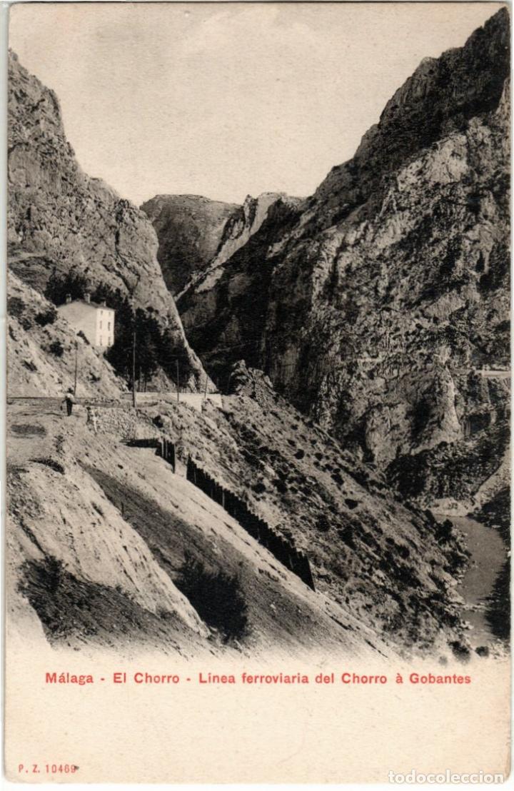 Postales: BONITA POSTAL - MALAGA - EL CHORRO - LINEA FERROVIARIA DEL CHORRO A GOBANTES - P.Z. 10469