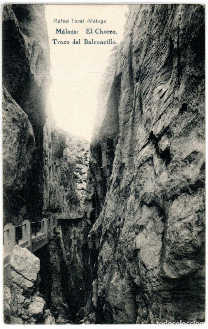 Postales: BONITA POSTAL - MALAGA - EL CHORRO - TROZO DEL BALCONCILLO - RAFAEL TOVAL