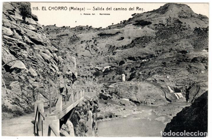 Postales: BONITA POSTAL - EL CHORRO (MALAGA) - SALIDA DEL CAMINO DEL REY