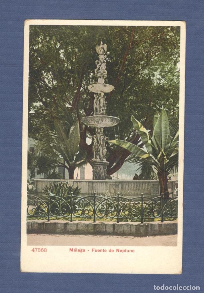 Postales: TARJETA POSTAL: MALAGA. FUENTE DE NEPTUNO 47368 - SIN CIRCULAR