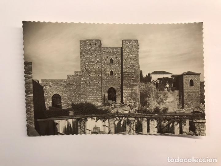 Postales: MALAGA. Postal No.55, Alcazaba. Puerta de Granada. Edic., Garcia Garrabella (h.1950?) S/C