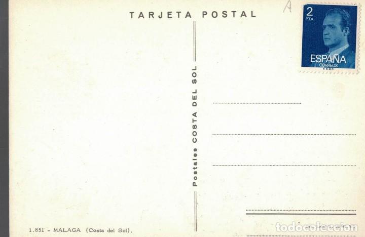Postales: M&aacute;laga. Costa del Sol. / Postal con sello sin circular - Foto 2