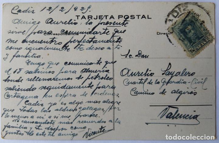 Postales: CADIZ ESTATUA DE MORAT - Foto 2