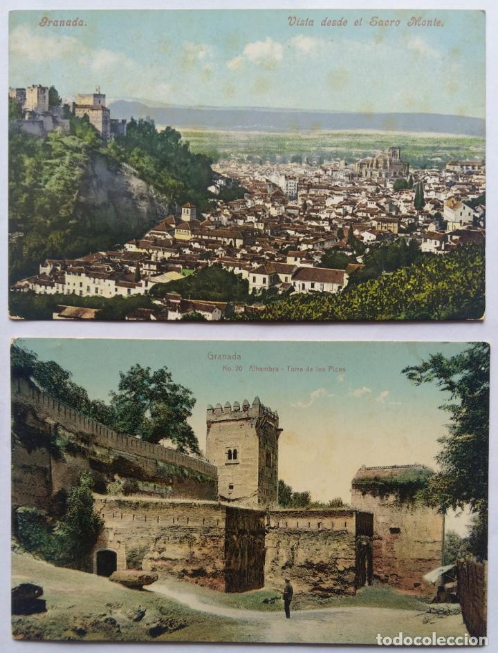 Postales: GRANADA LOTE 2 POSTALES - Foto 1