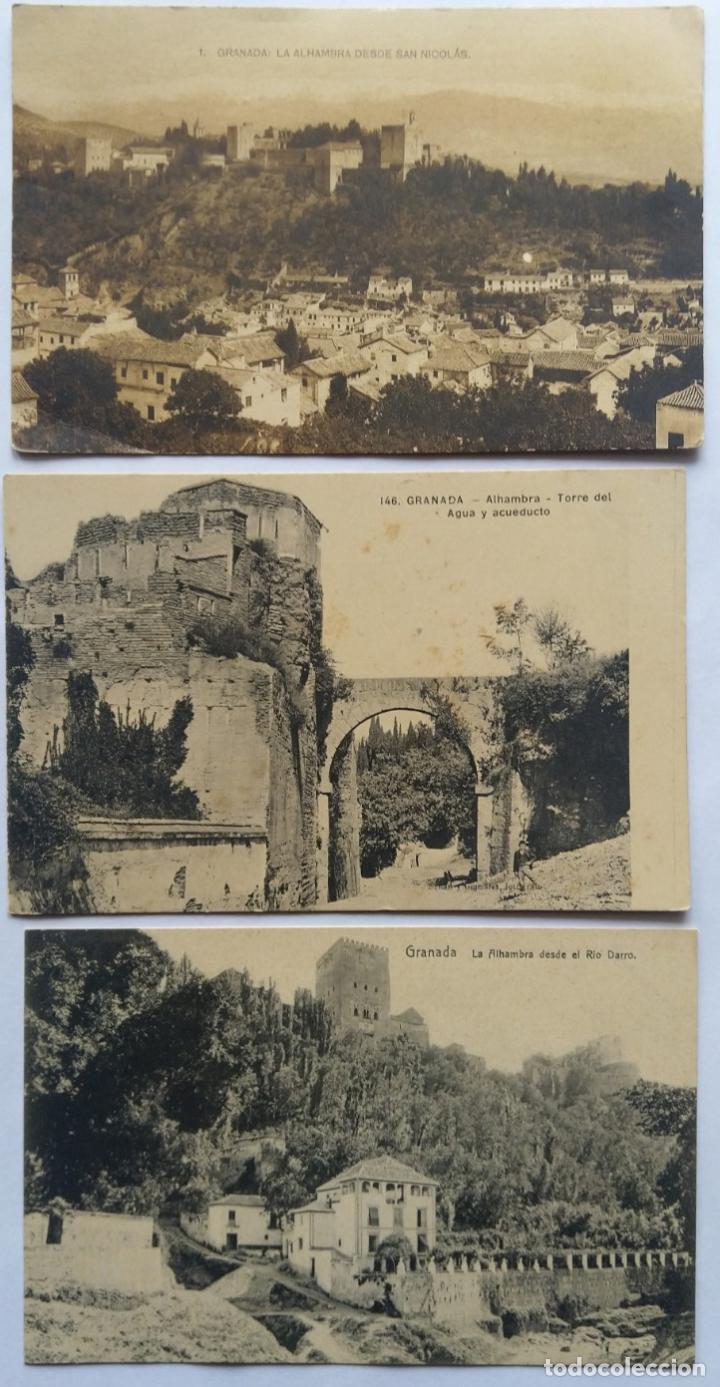 Postales: GRANADA LOTE 3 POSTALES - Foto 1