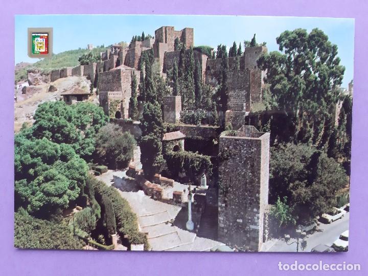 Postales: TARJETA POSTAL MALAGA VISTA GENERAL DE LA ALCAZABA SIN CIRCULAR EDI. DOMINGUEZ