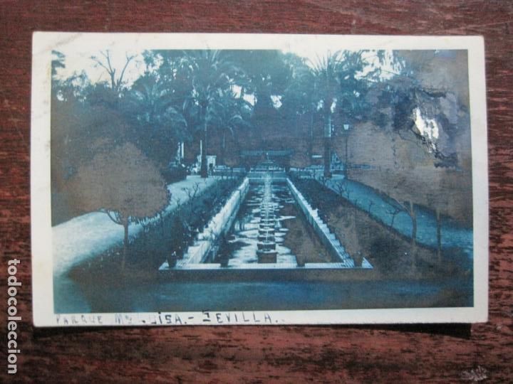 Postkarten: SEVILLA-PARQUE MARIA LUISA-FOTOGRAFICA-POSTAL ANTIGUA-(77.272)