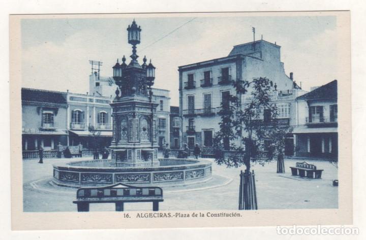 Postais: 16 Algeciras Plaza de la Constituci&oacute;n L. Roisin. Sin circular.