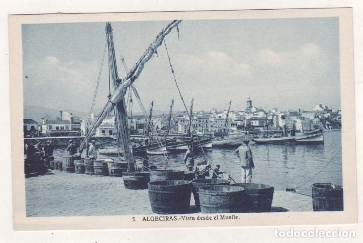 Postales: 5 Algeciras Vista desde el Muelle L. Roisin. Sin circular.