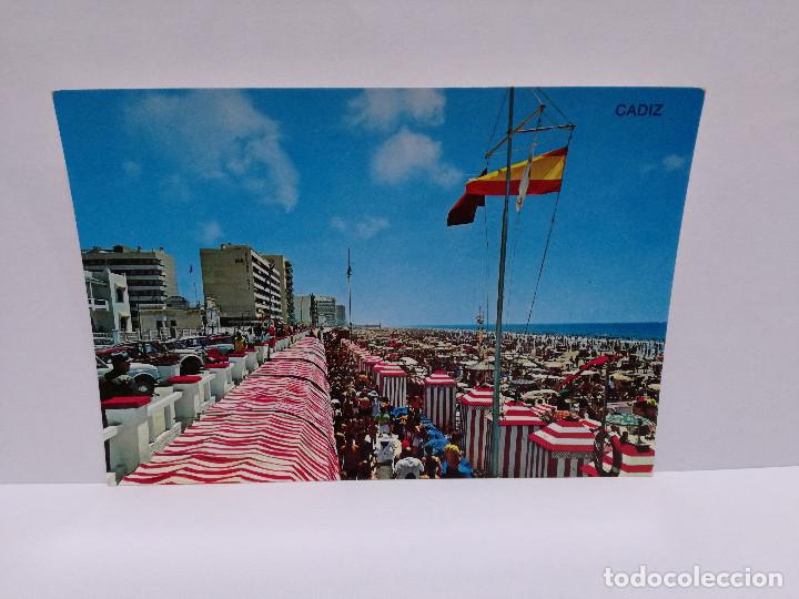 Postales: POSTAL N&ordm; 87 - ANDALUCIA - CADIZ, PLAYA DE LA VICTORIA - ED. ARRIBAS 1972