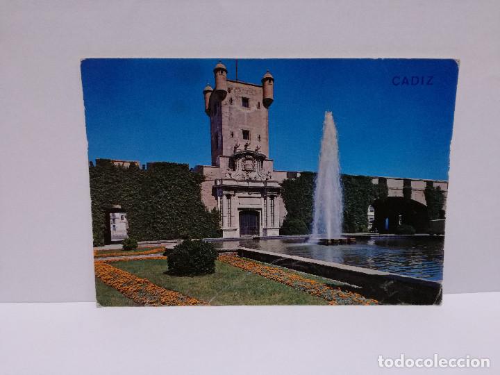 Postales: POSTAL N&ordm; 70 - ANDALUCIA - CADIZ, PUERTAS DE TIERRA - ED. ARRIBAS 1971