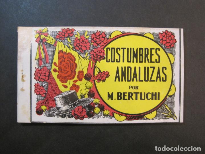 Postkarten: ANDALUCIA-COSTUMBRES ANDALUZAS-POR M.BERTUCHI-BLOC CON 10 POSTALES-JUAN BARGU&Ntilde;O-VER FOTOS-(77.407)