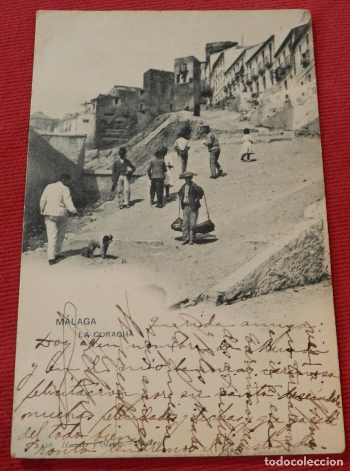 Postales: POSTAL DE MALAGA, LA CORACHA, ED. HAUSER Y MENET 1426, CIRCULADA Y SIN DIVIDIR