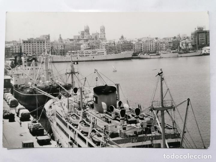 Postales: POSTAL, CADIZ, MUELLE, VISTA PARCIAL, ESCRITA A&Ntilde;O 1963