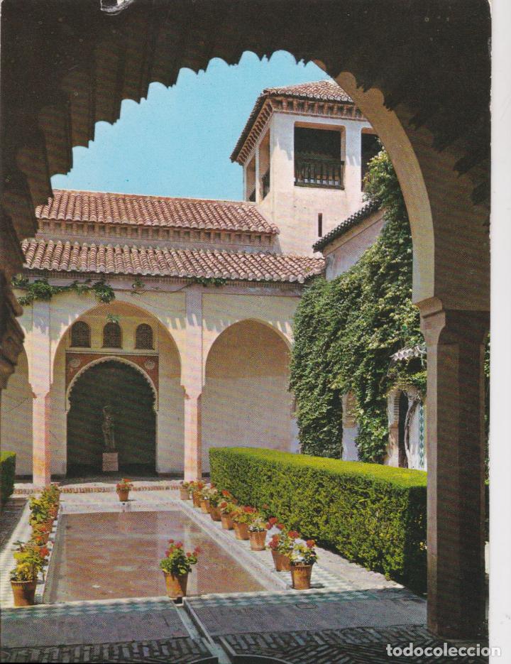 Postales: MALAGA, ALCAZABA, ESTANQUE DEL PALACIO MORO - GARCIA GARRABELLA N&ordm;37 - CIRCULADA