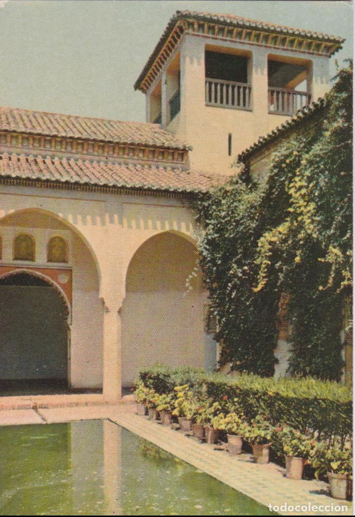 Postales: MALAGA, LA ALCAZABA, ESTANQUE DEL PALACIO MORO - D.M.L.N&ordm;9 - EDITADA EN 1959 - S/C