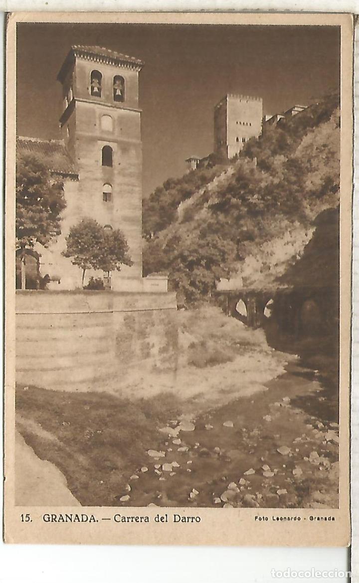 Postales: GRANADA CARRERA DEL DARRO SIN ESCRIBIR - Foto 1