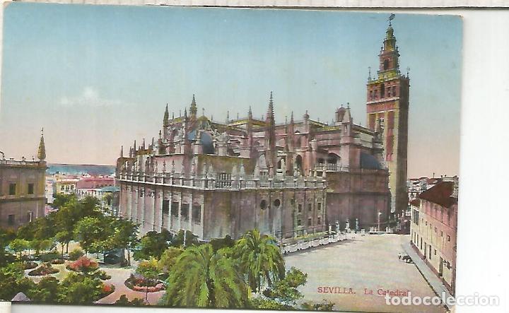 Postales: SEVILLA CATEDRAL ESCRITA - Foto 1
