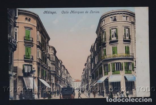 Postales: POSTAL MALAGA CALLE MARQUES DE LARIOS - PAPELERIA CATALANA - PURGER & CO. CA 1900